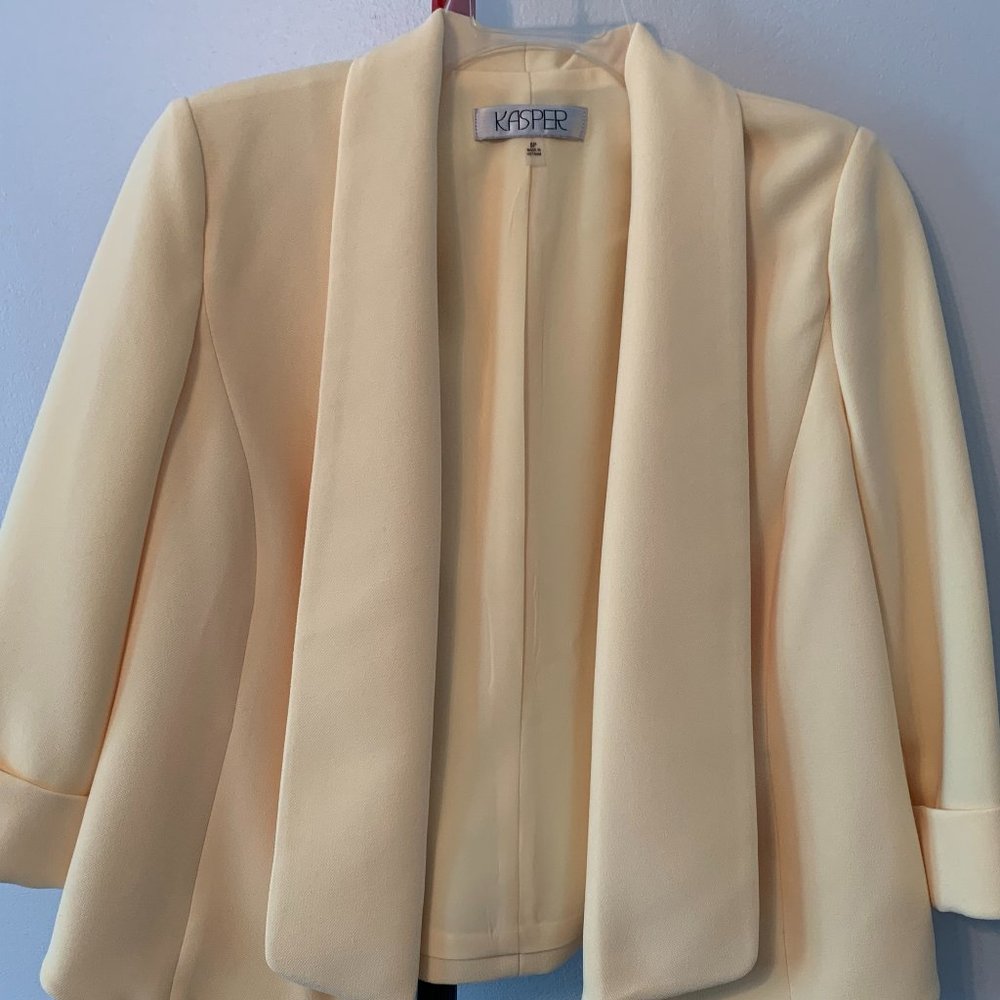 Jasper, yellow jacket/blazer- size 8P- Worn once.